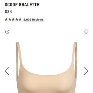 Skims Scoop Bralette in Clay